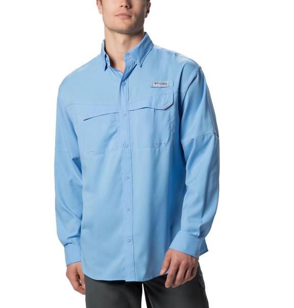 Columbia PFG Low Drag Offshore Shirts White For Men's NZ6243 New Zealand